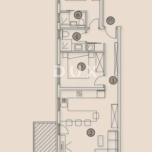 TROGIR, ČIOVO - penthouse u blizu plaže