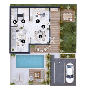 UMAG, LOVREČICA - Luksuzna vila 100m od mora