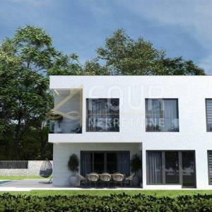 Veprinac, građevinsko zemljište 858m2, pogled na more