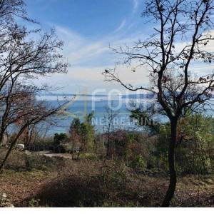Veprinac, građevinsko zemljište 858m2, pogled na more