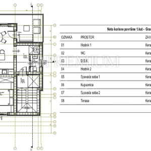 Vrbnik, apartman u urbanoj vili, s pogledom na more! 
