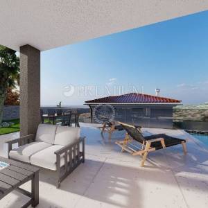 Vrbnik, luksuzni apartman u prizemlju s pogledom na more!
