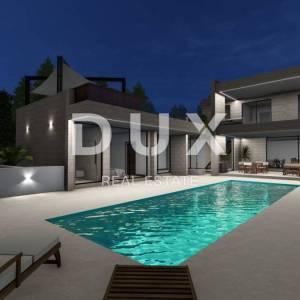 ZADAR, LJUBAČ - Luksuzna travertino vila s prekrasnim pogledom na more u mirnom prirodnom okruženju!