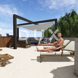 ZADAR, LJUBAČ - Luksuzna travertino vila s prekrasnim pogledom na more u mirnom prirodnom okruženju!
