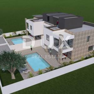 ZADAR, NIN - Kompletno namještena dvojna kuća s bazenom! Novogradnja! B