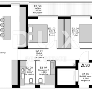 ZADAR, PETRČANE - Punta Radman! Luksuzni penthouse s krovnom terasom 240 metara od mora! S3