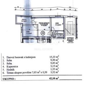 ZADAR, POSEDARJE - Renovirani apartman s pogledom na more