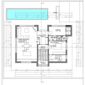 ZADAR, PRIVLAKA - Roh bau vila pokraj mora 