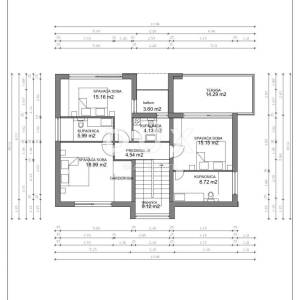 ZADAR, PRIVLAKA - Roh bau vila pokraj mora 