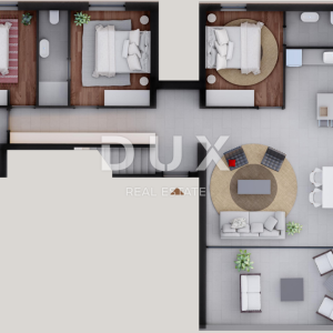 ZADAR, PRIVLAKA - Vrhunski penthouse 50 metara od mora s prekrasnim pogledom na more! S8