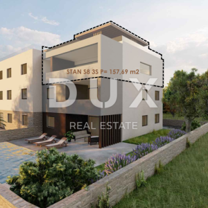 ZADAR, PRIVLAKA - Vrhunski penthouse 50 metara od mora s prekrasnim pogledom na more! S8