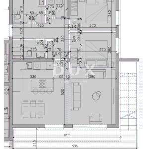 ZADAR, SUKOŠAN, 2s+db stan penthouse u vrhunskoj novogradnji s pogledom na more