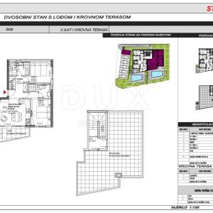 ZADAR, SUKOŠAN - Luksuzan penthouse u izgradnji 1. red do mora CS06