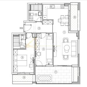 Zadar, Sukošan, luksuzan stan prvi red do mora, 91.80m2, 2s+db