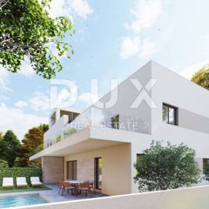 ZADAR, VRSI - Prostrani penthouse s pet spavaćih soba, krovnom terasom s bazenom i pogledom na more! S3