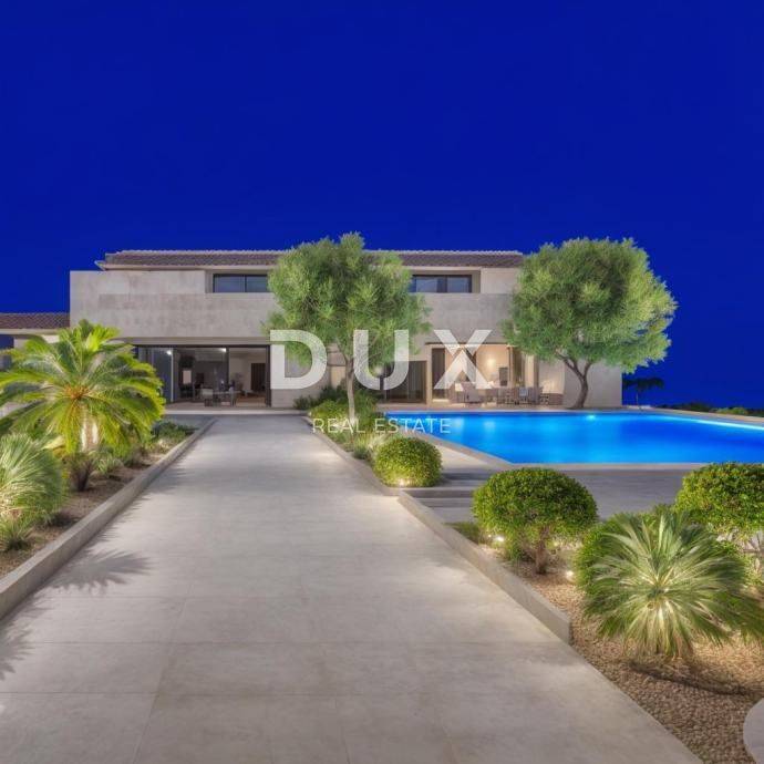 ZADAR, ZATON - Vila u novogradnji s unutarnjim i vanjskim bazenom