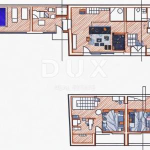 ZADAR, ZATON - Vila u novogradnji s unutarnjim i vanjskim bazenom 