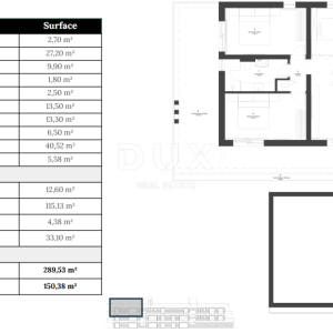 ZADAR, ZATON - Vrhunski penthouse s liftom 45 metara od plaže! A10