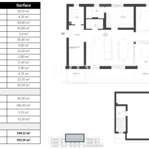 ZADAR, ZATON - Vrhunski penthouse s liftom 45 metara od plaže! A9