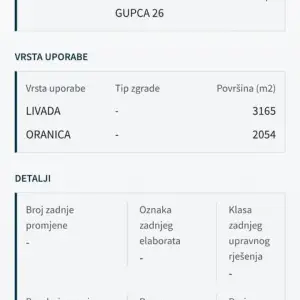Zemljište Pojatno, uz glavnu cestu