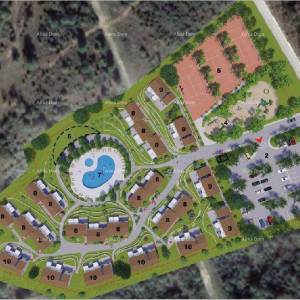 Zona T2, teren sa projektom za turističko naselje