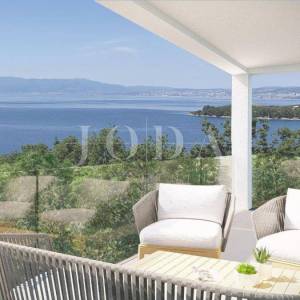 Apartman u Omišlju, pogled na Kvarnerski zaljev