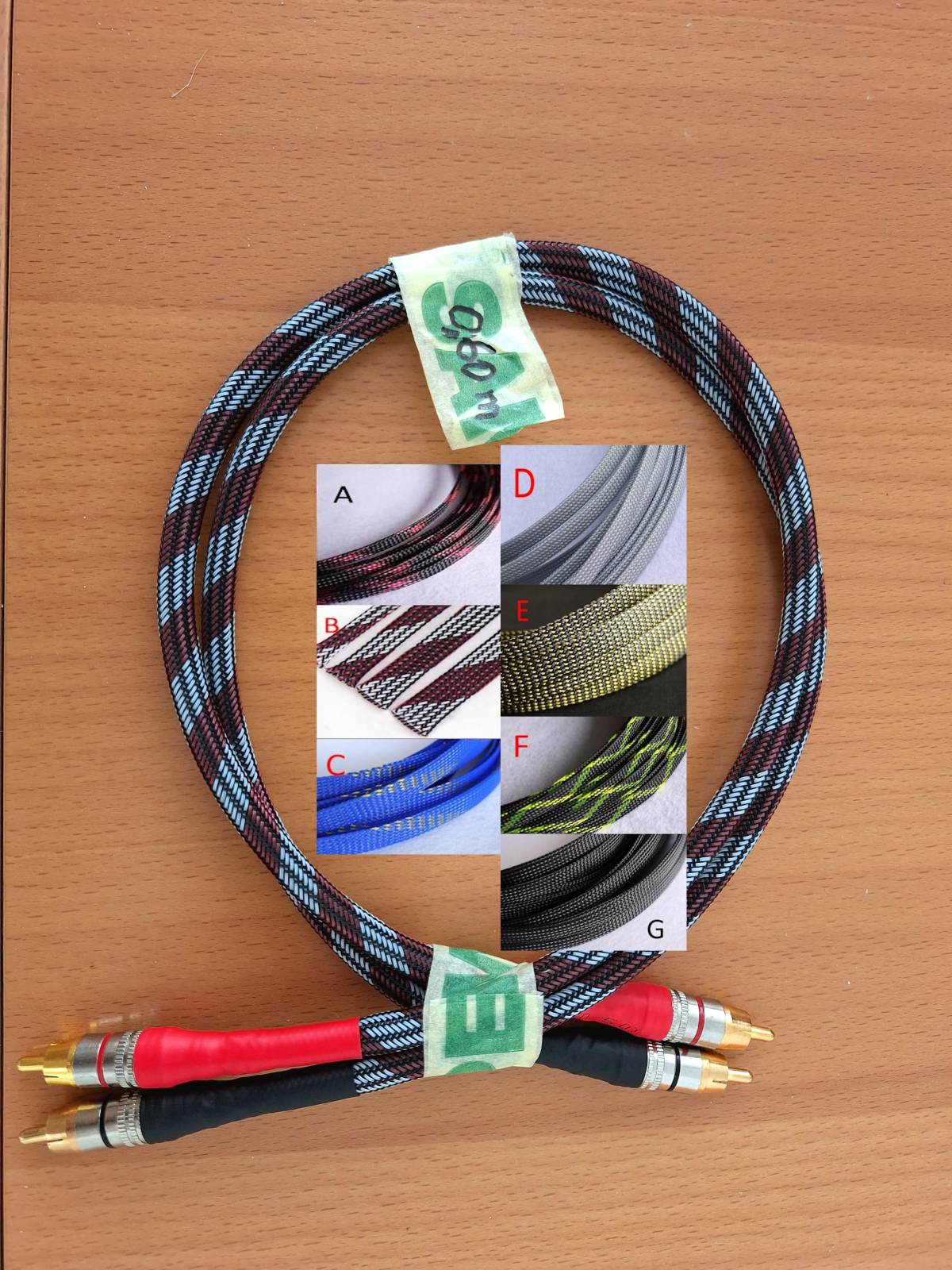 Audiofilski DIY interkonekt kabel MOGAMI 2582, L=60B cm (novo)