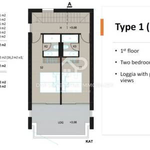 Bale građevinsko zemljište s pogledom na more i dozvolom