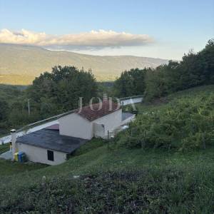 Cerovlje, okolica, kuća na mirnoj lokaciji sa velikim građevinskim terenom