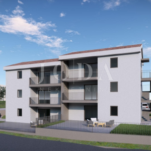 Čižići, Otok Krk, stan u novogradnji 2S+DB, prizemlje