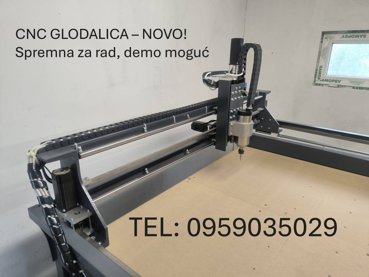 CNC glodalica 130x270 cm – NOVO, univerzalna primjena