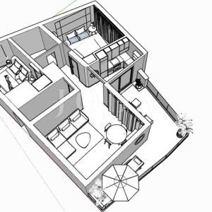 CRIKVENICA, TROSOBNI STAN + GARAŽA,120.72 m2 