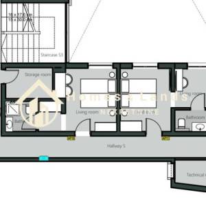 Crikvenica,centar,2-soban namješten stan (AP9) 13,70m2 s parkingom
