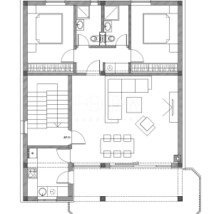 Dramalj, novouređena kuća s pet apartmana i bazenom
