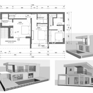 DUGI OTOK, ŽMAN - novoizgrađene DVIJE VILLE s bazenom 150m od mora