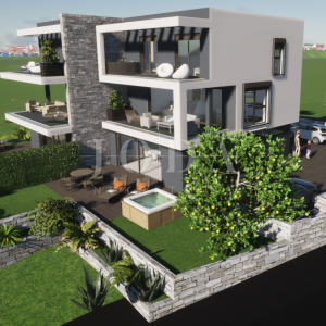 Dvoetažni apartman s pogledom na more, novogradnja Punat