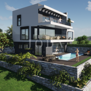 Dvoetažni apartman s pogledom na more, novogradnja Punat