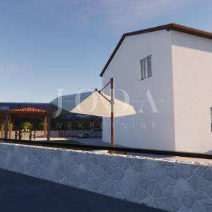 Dvojna kuća s bazenom, novogradnja Vrbnik-okolica