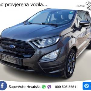 Ford EcoSport 1.0 EcoBoost ST line 125 KS, LED+TEM+GR SJED+KAM+PDC+S&S