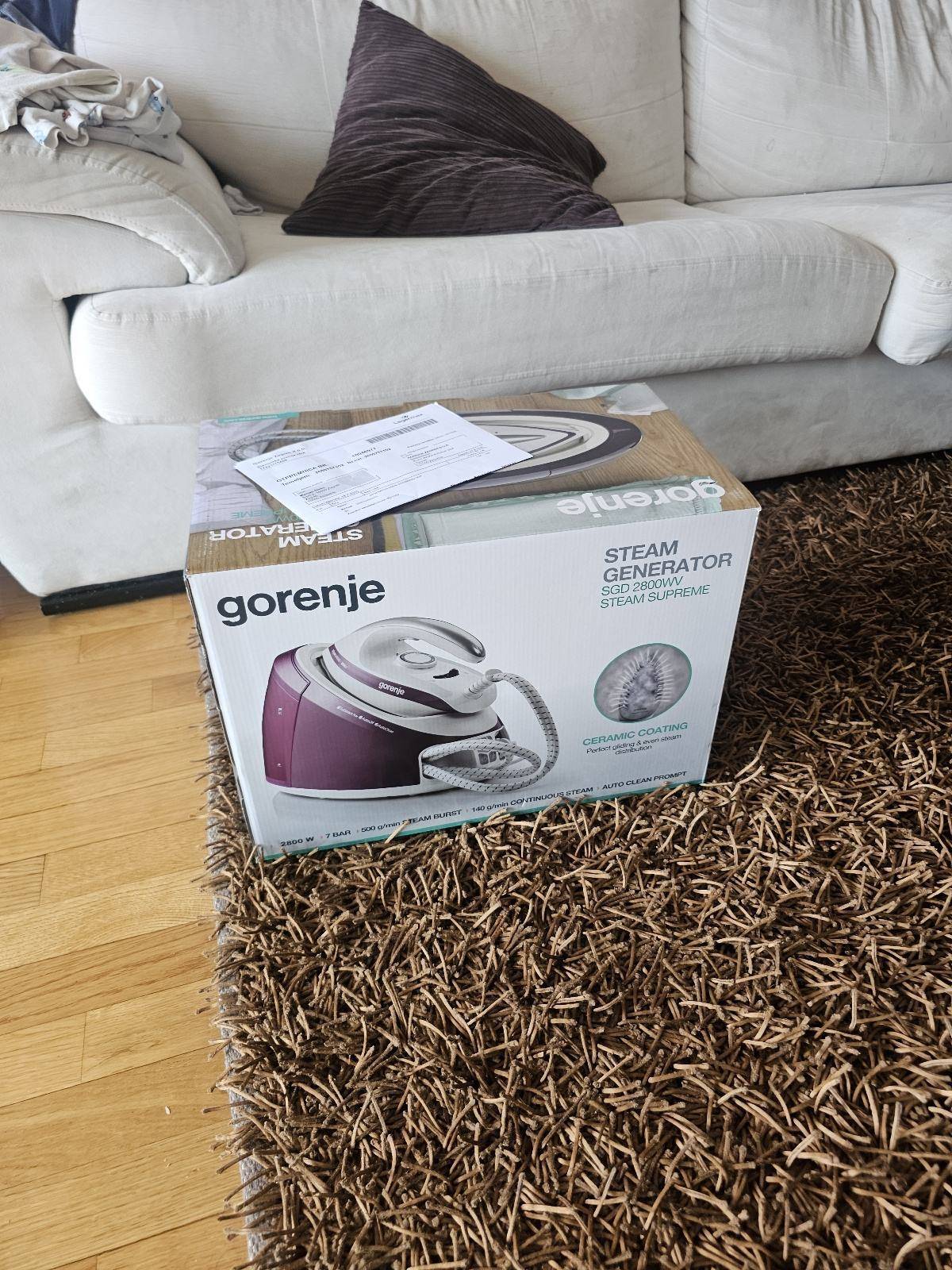 Glačalo Gorenje SGD2800WV parni generator Novo