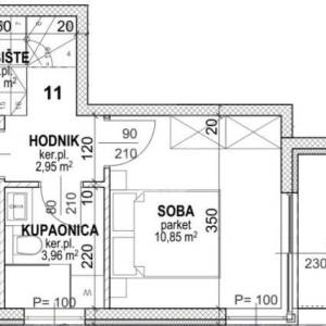 Hrvatska, Pag, Povljana, Luksuzni apartmani, 90.96 m2 m2, Prvi red do mora, S11