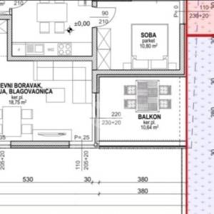 Hrvatska, Pag, Povljana, Luksuzni apartmani, 56.92 m2, Prvi red do mora, S3