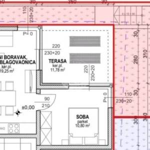 Hrvatska, Pag, Povljana, Luksuzni apartmani, 57.93 m2, Prvi red do mora, S4