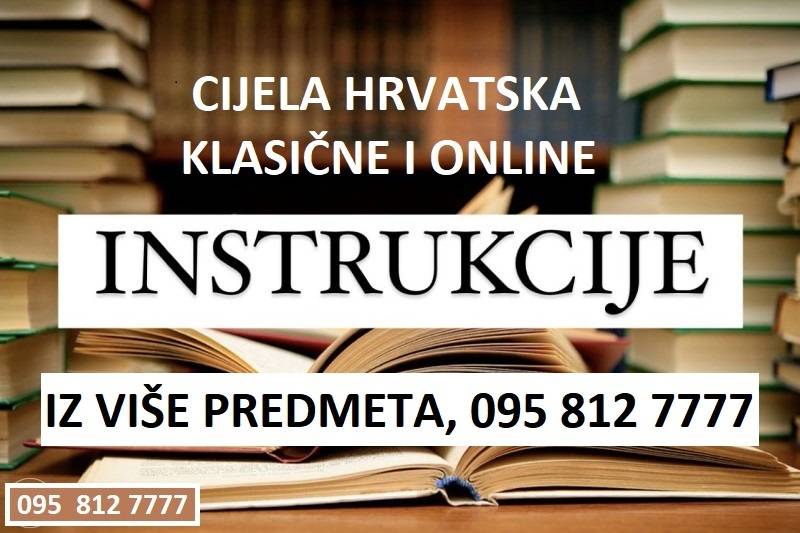 INSTRUKCIJE IZ MATEMATIKE, FIZIKE, KEMIJE, BIOKEMIJE, STATISTIKE, ETH