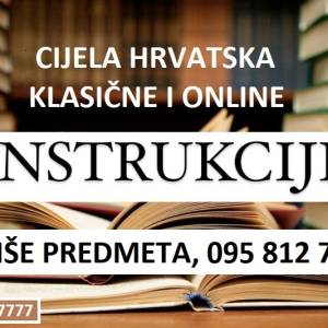 INSTRUKCIJE IZ POVIJESTI, HRVATSKOG, BIOLOGIJE, PRIRODE, GEOGRAFIJE ..
