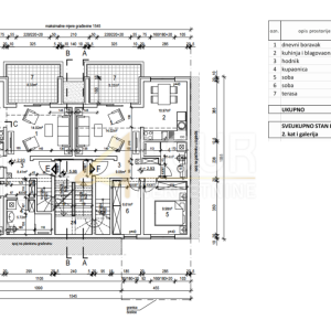 Istra, Fažana, novogradnja, 76.16m2, stan s galerijom, terasa