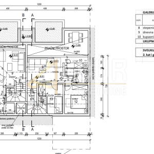 Istra, Fažana, novogradnja, 76.16m2, stan s galerijom, terasa
