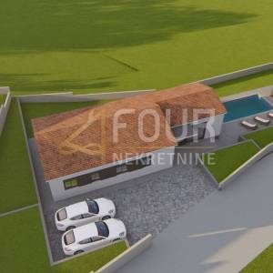 Istra, Labin, moderna prizemnica s bazenom i ljetnom kuhinjom