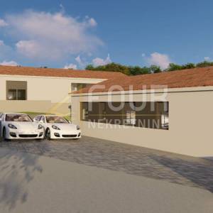 Istra, Labin, moderna prizemnica s bazenom i ljetnom kuhinjom