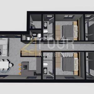 Istra, Labin, moderna prizemnica s bazenom i ljetnom kuhinjom